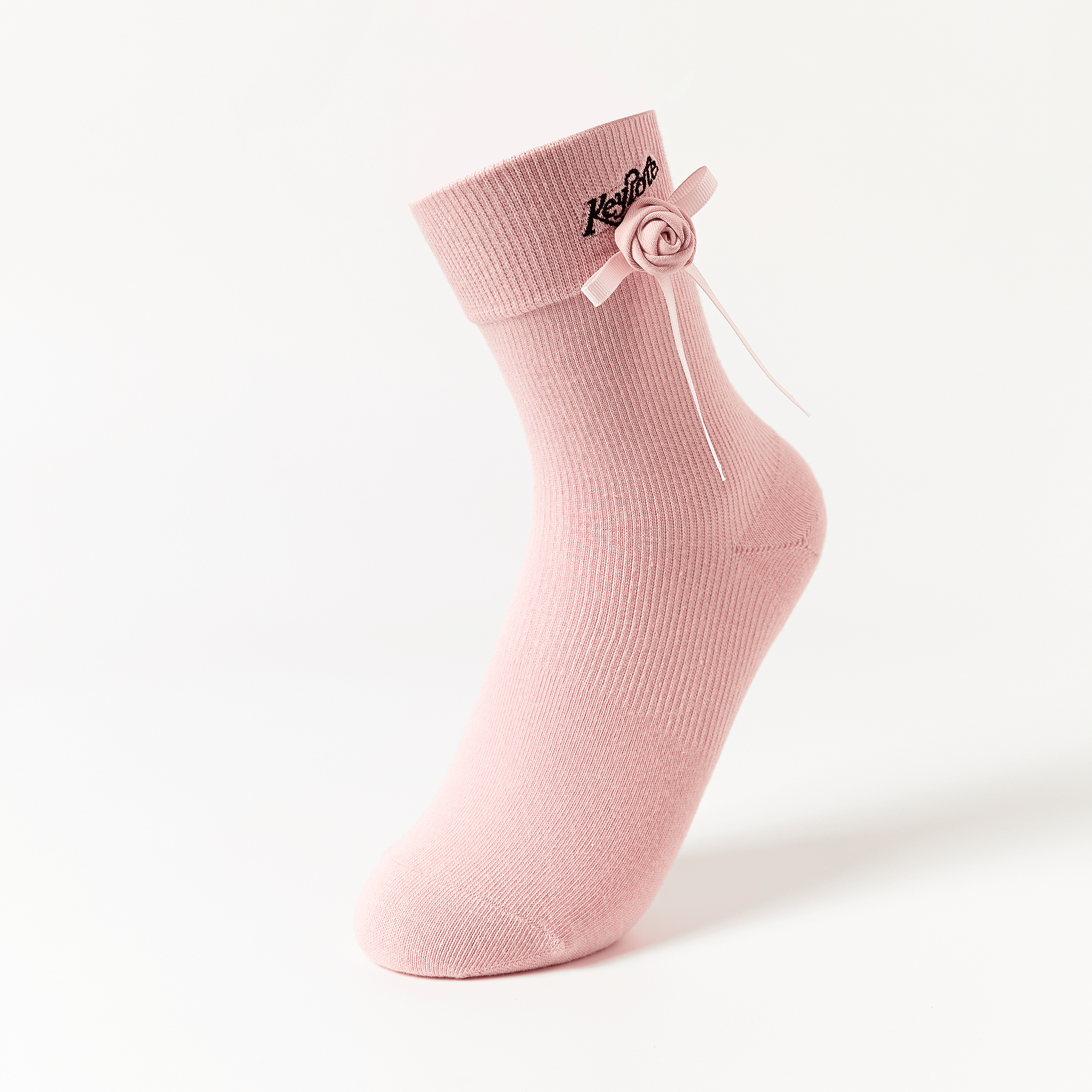 Keypote Women's Ribbon Rose Sport Socks - Pink - Erthe Golf