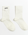 Keypote Women's Ribbon Rose Sport Socks - White - Erthe Golf
