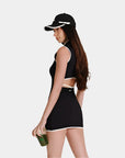 Keypote Black Sleeveless Dress - Erthe Golf