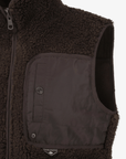 Pearly Gates Women's Fleece Vest - Brown - Erthe Golf