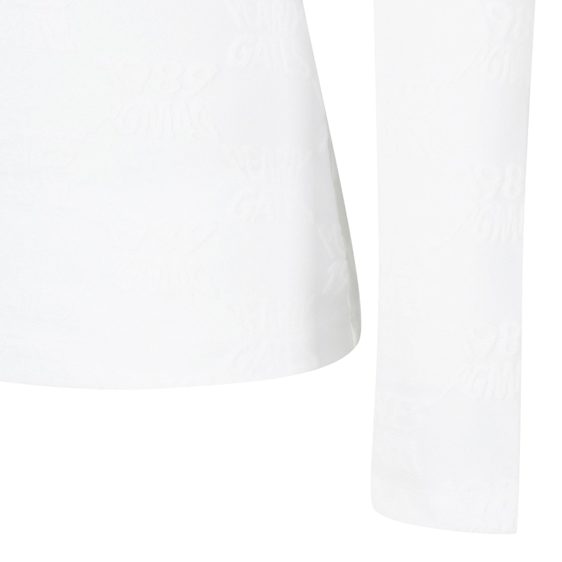 Pearly Gates Women's Logo Pattern Mock Neck Long Sleeve Ivory - Erthe Golf
