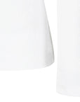Pearly Gates Women's Logo Pattern Mock Neck Long Sleeve Ivory - Erthe Golf