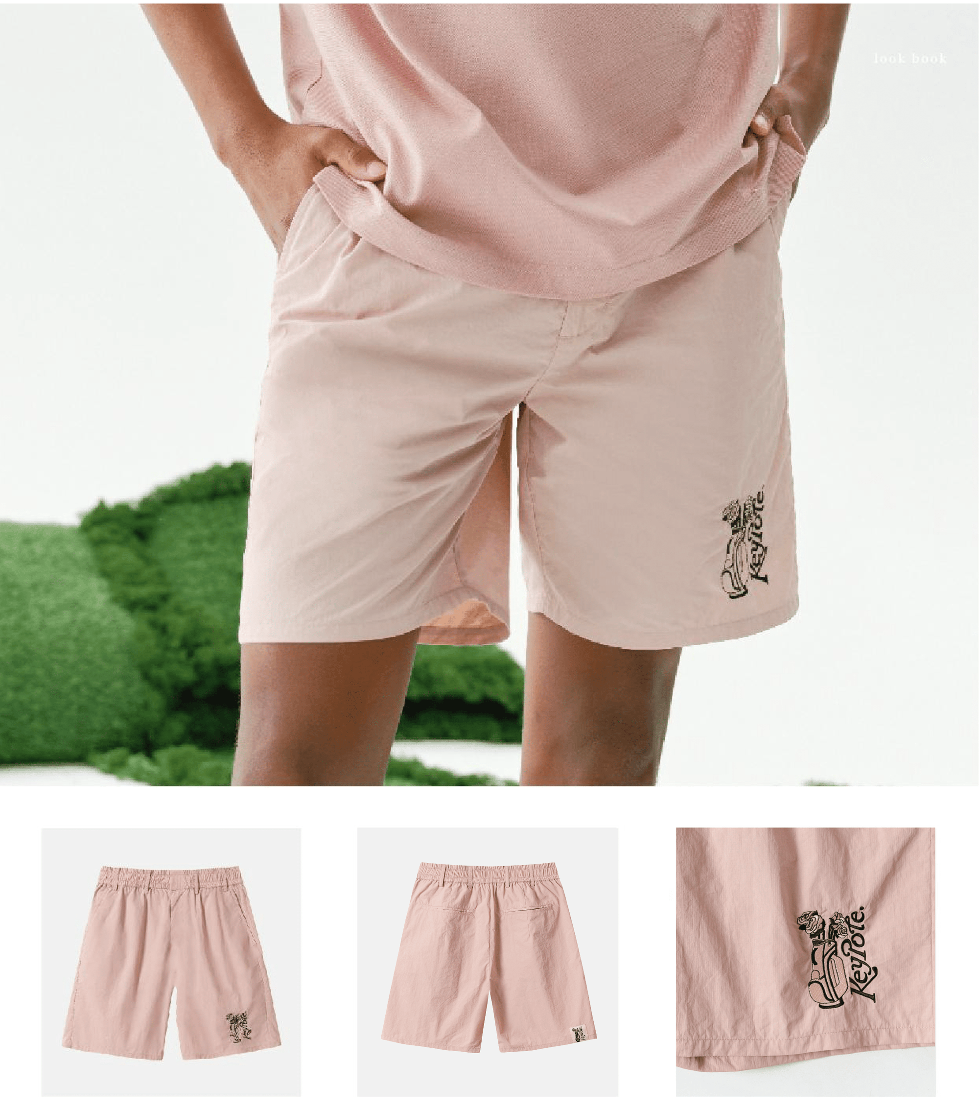Keypote Men's Short Pants - Pink - Erthe Golf