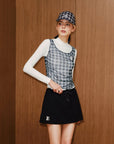 Keypote Navy Blue Drawstring Midi Skort - Erthe Golf
