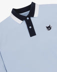 WAAC Men Long Sleeve Polo - Light Blue - Erthe Golf