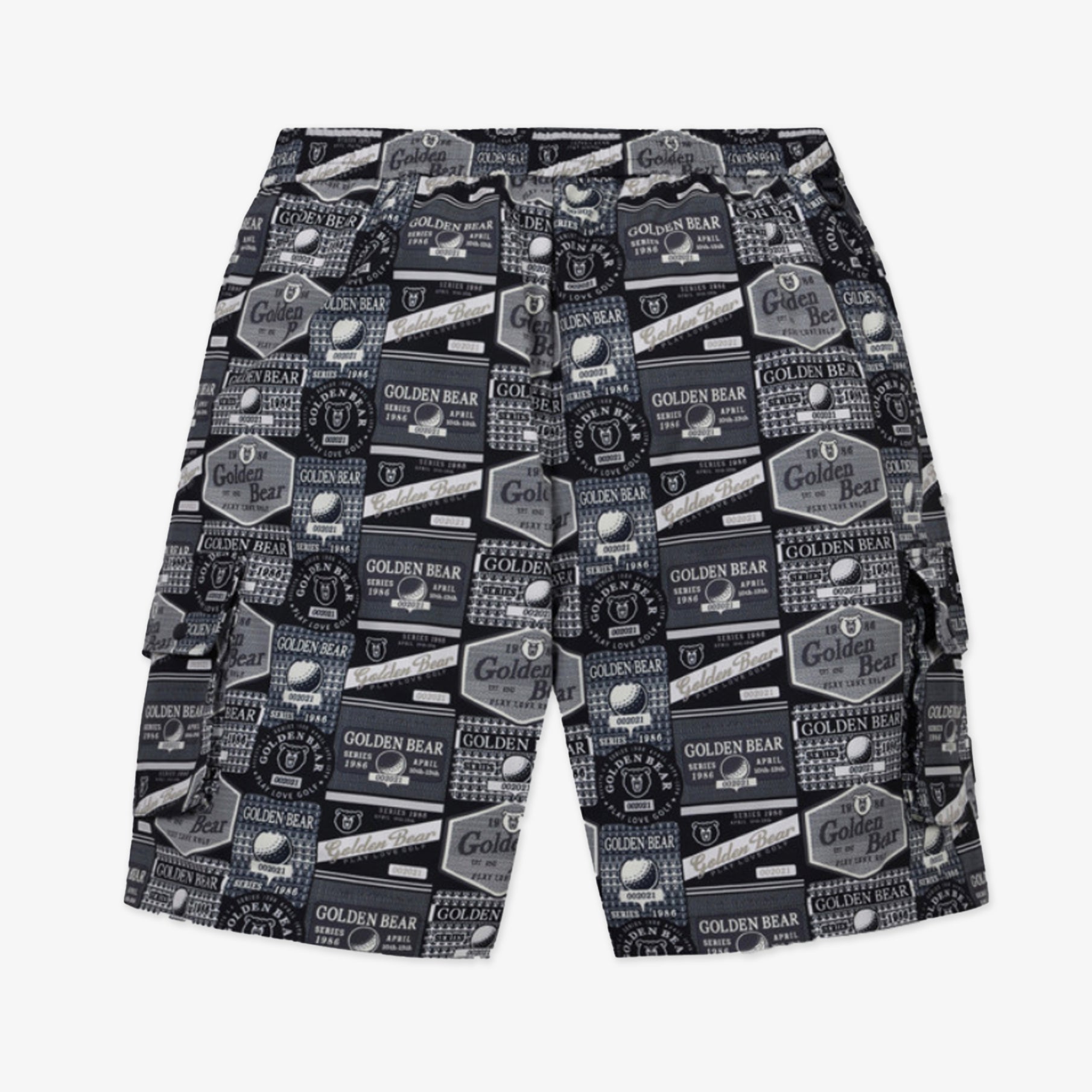 Golden Bear Unisex All - Over Printed Shorts Black - Erthe Golf