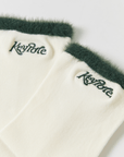 Keypote Women's Fluffy Crew Socks - White - Erthe Golf