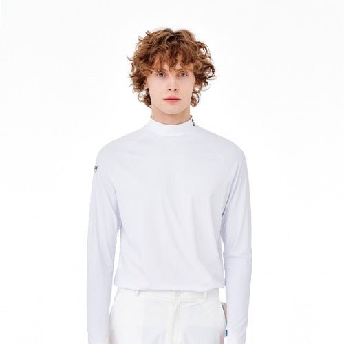 Cellty Golf White Mock - Neck Long Sleeve - Erthe Golf