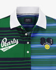 Pearly Gates Men's Multi Strip Polo - Green - Erthe Golf