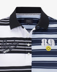 Pearly Gates Men's Multi Strip Polo - White - Erthe Golf