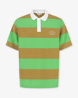 Pearly Gates Men's Stripe Collar T-Shirt - Green - Erthe Golf