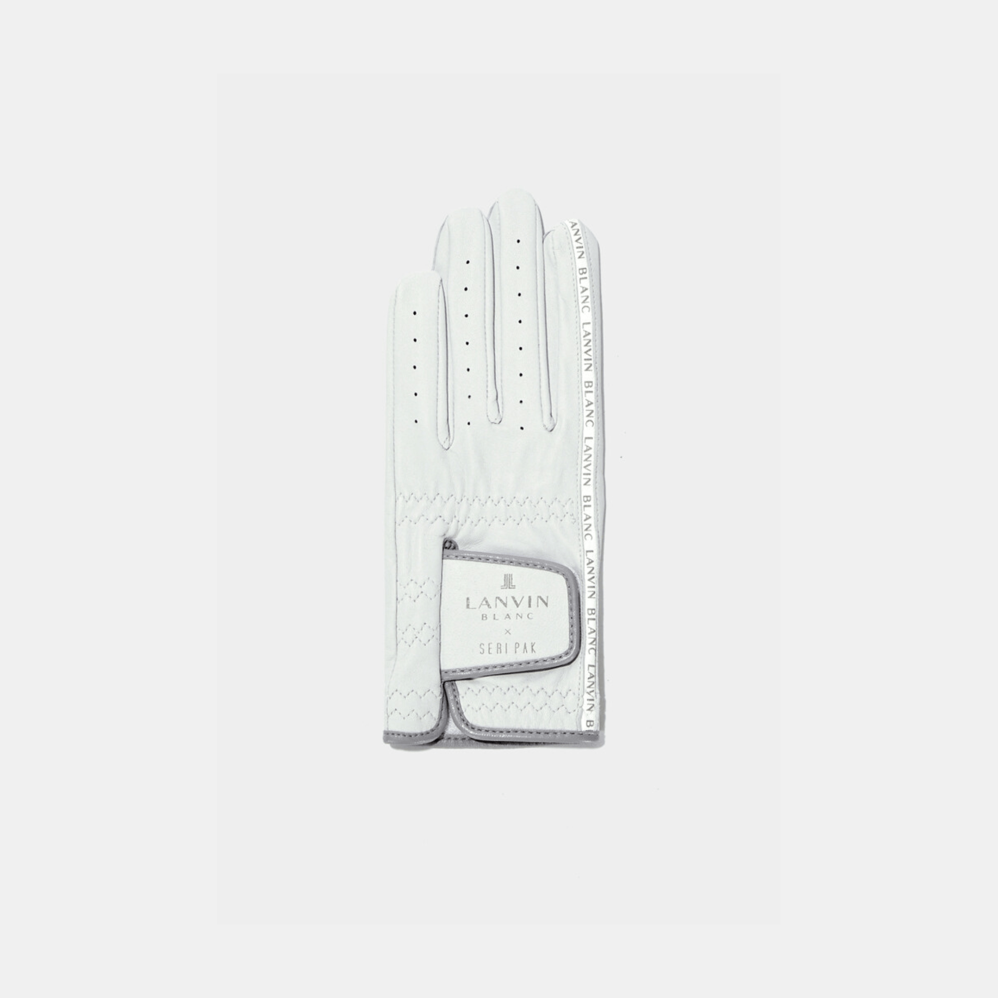 Lanvin Blanc Lambskin Left Hand Glove - Gray - Erthe Golf