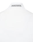 Pearly Gates Women's Logo Pattern Mock Neck Long Sleeve Ivory - Erthe Golf