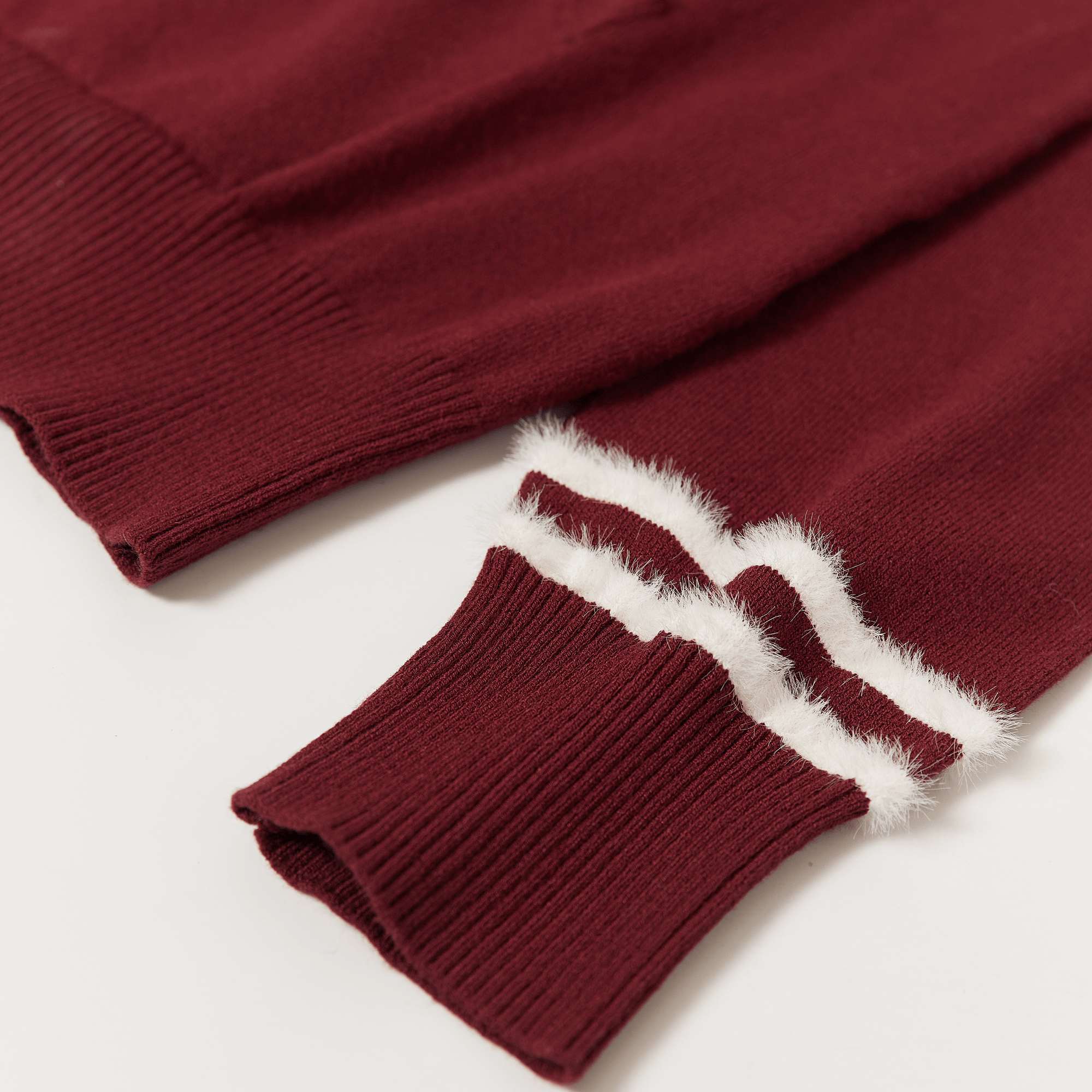 Keypote Long Sleeve Knited Top - Burgundy - Erthe Golf