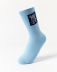 Keypote Men's Side Logo Crew Socks - Blue - Erthe Golf