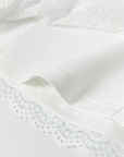 Keypote Pleated Lace White Skirt - Erthe Golf