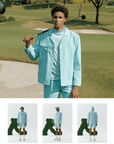 Keypote Men's Light Jacket Shirt - Blue - Erthe Golf