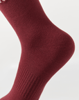 Keypote Women's Fluffy Crew Socks - Burgandy - Erthe Golf