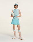 Keypote Aqua Blue Pleated Short Skirt - Erthe Golf