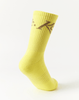 Keypote Men's Logo Crew Socks - Yellow - Erthe Golf