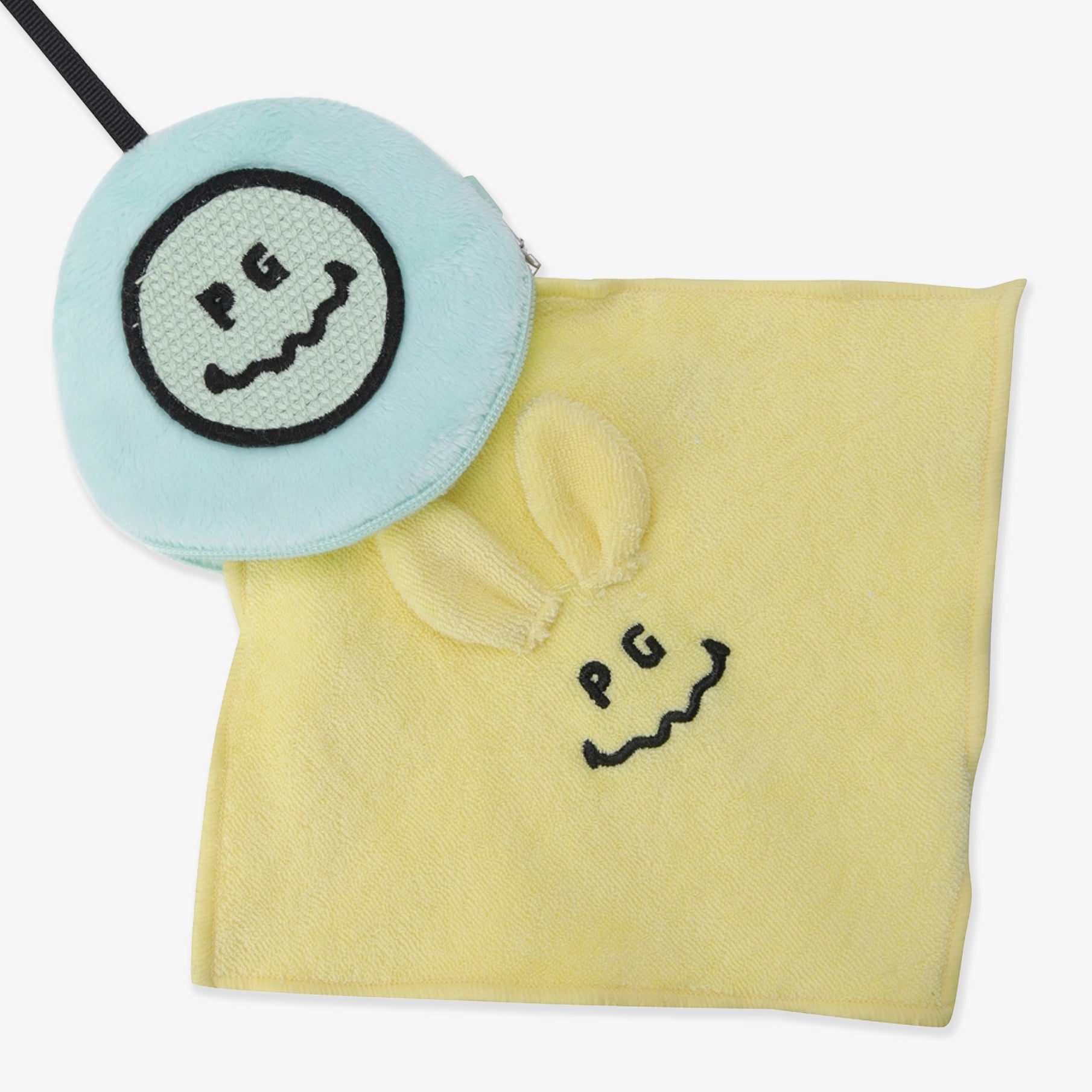 Pearly Gates Bunny Towel & Pouch Yellow - Erthe Golf