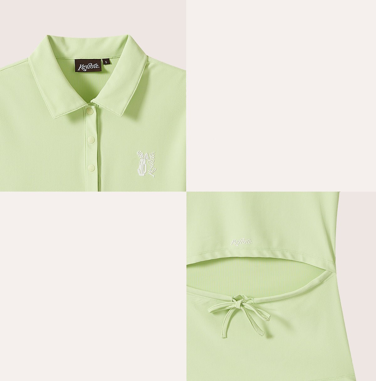Keypote Mint Green Shortsleeve Polo - Erthe Golf