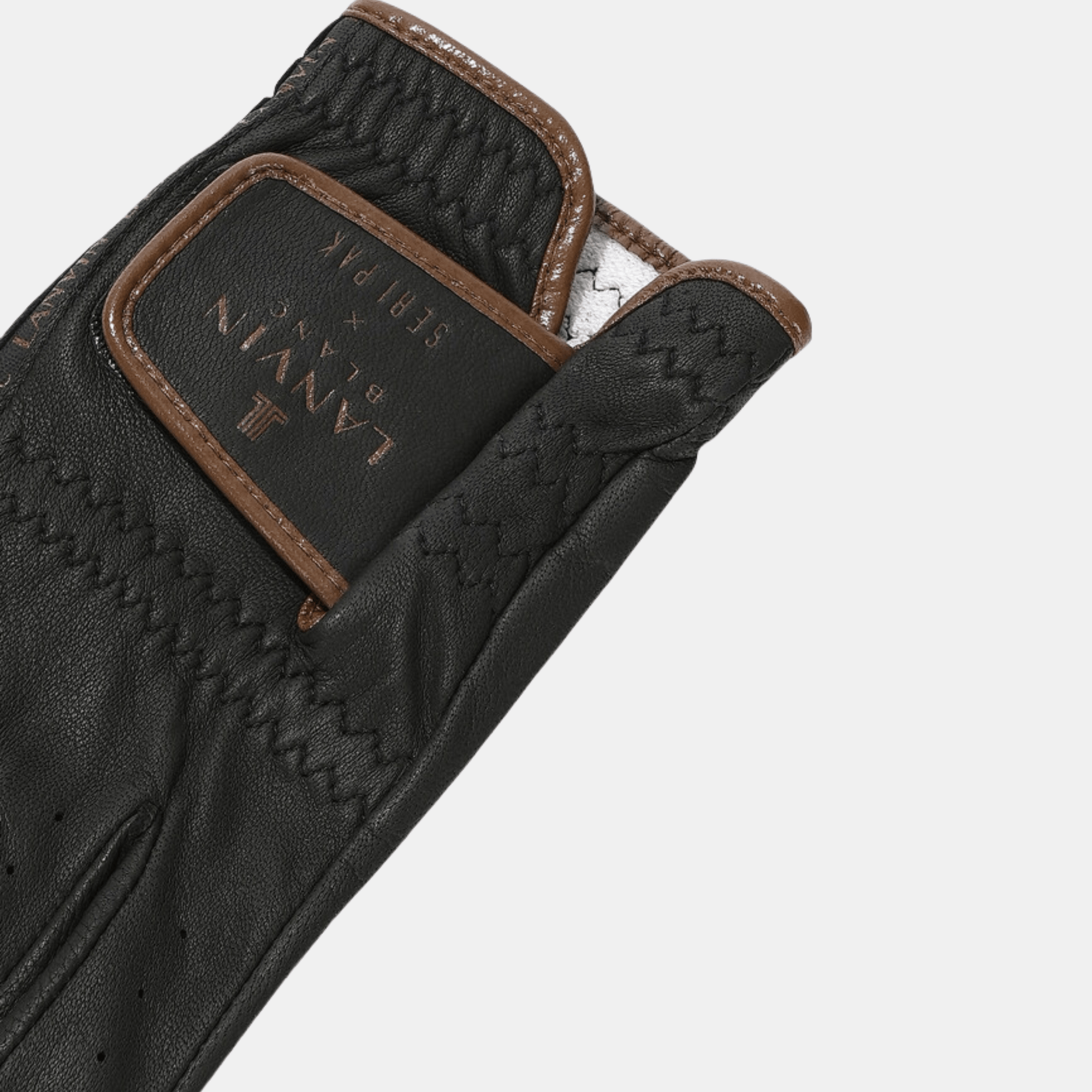 Lanvin Blanc Lambskin Left Hand Glove - Black - Erthe Golf