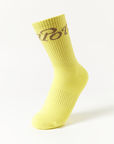 Keypote Men's Logo Crew Socks - Yellow - Erthe Golf