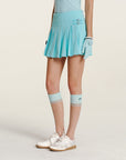 Keypote Aqua Blue Pleated Short Skirt - Erthe Golf
