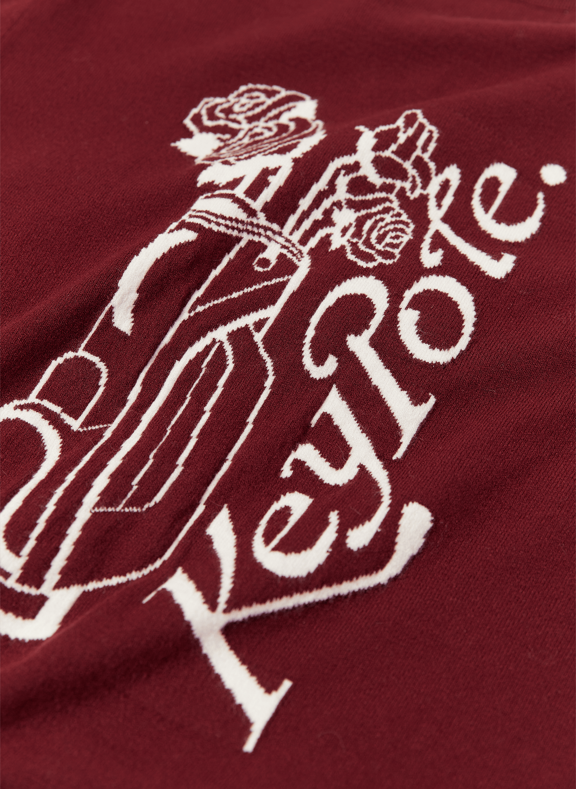 Keypote Long Sleeve Knited Top - Burgundy - Erthe Golf