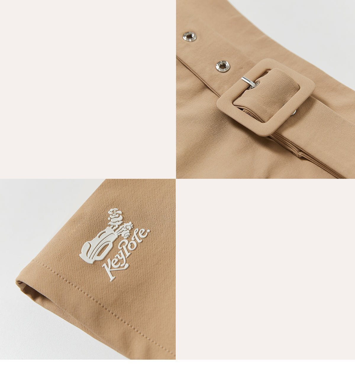 Keypote Khaki Short Woven Skirt - Erthe Golf