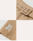 Keypote Khaki Short Woven Skirt - Erthe Golf