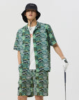 Golden Bear Unisex Printed Shirt Green - Erthe Golf