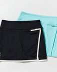 Keypote Lightweight Wrap Skirt - Aqua Blue - Erthe Golf