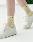 Keypote Women's Lace Sport Socks - Yellow - Erthe Golf