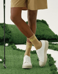 Keypote Men's Logo Crew Socks - Brown - Erthe Golf