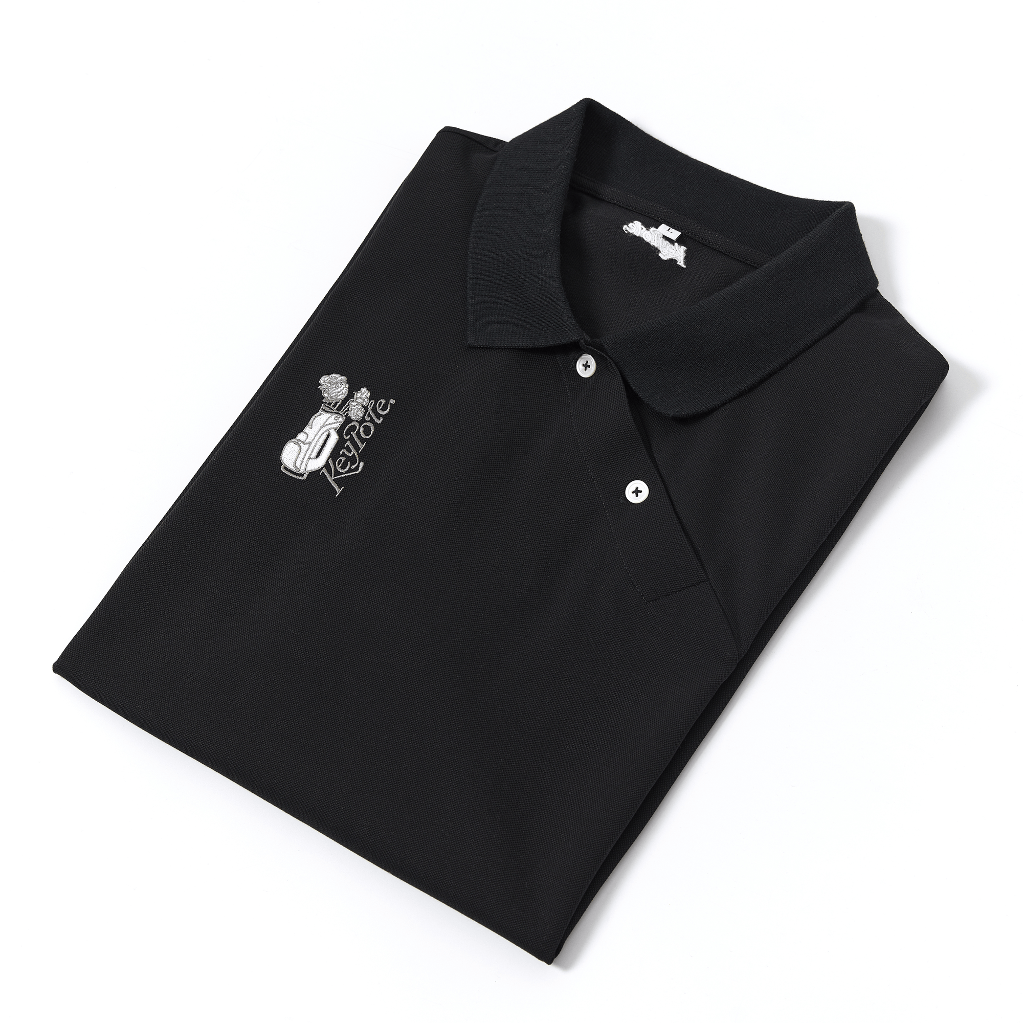 Keypote Men's Polo Shirt - Black - Erthe Golf