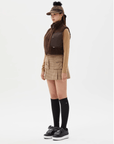 Pearly Gates Women's Fleece Vest - Brown - Erthe Golf