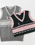 Keypote Knitted Vest - Forest Green - Erthe Golf