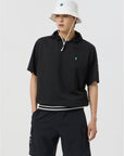 Golden Bear Woven Hoodie T-shirt Black - Erthe Golf