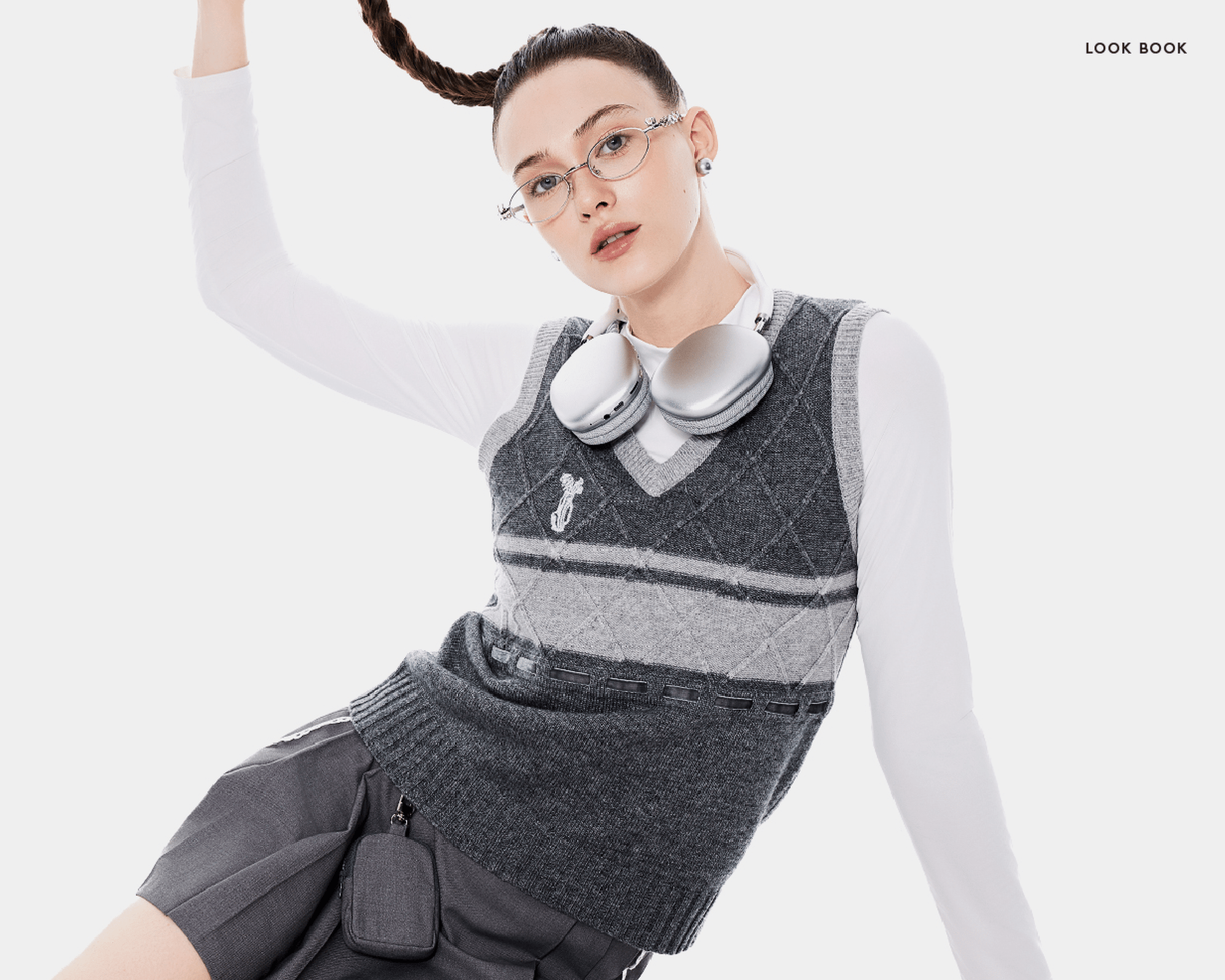 Keypote Knitted Vest - Grey - Erthe Golf