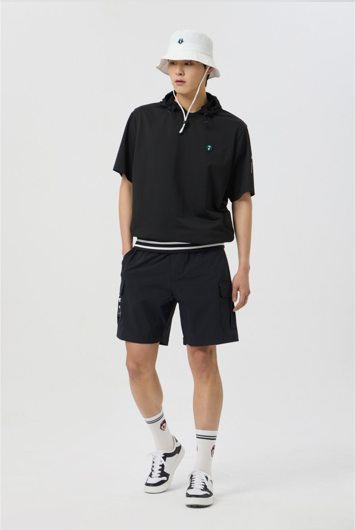 Golden Bear Cargo Pocket Shorts Black - Erthe Golf