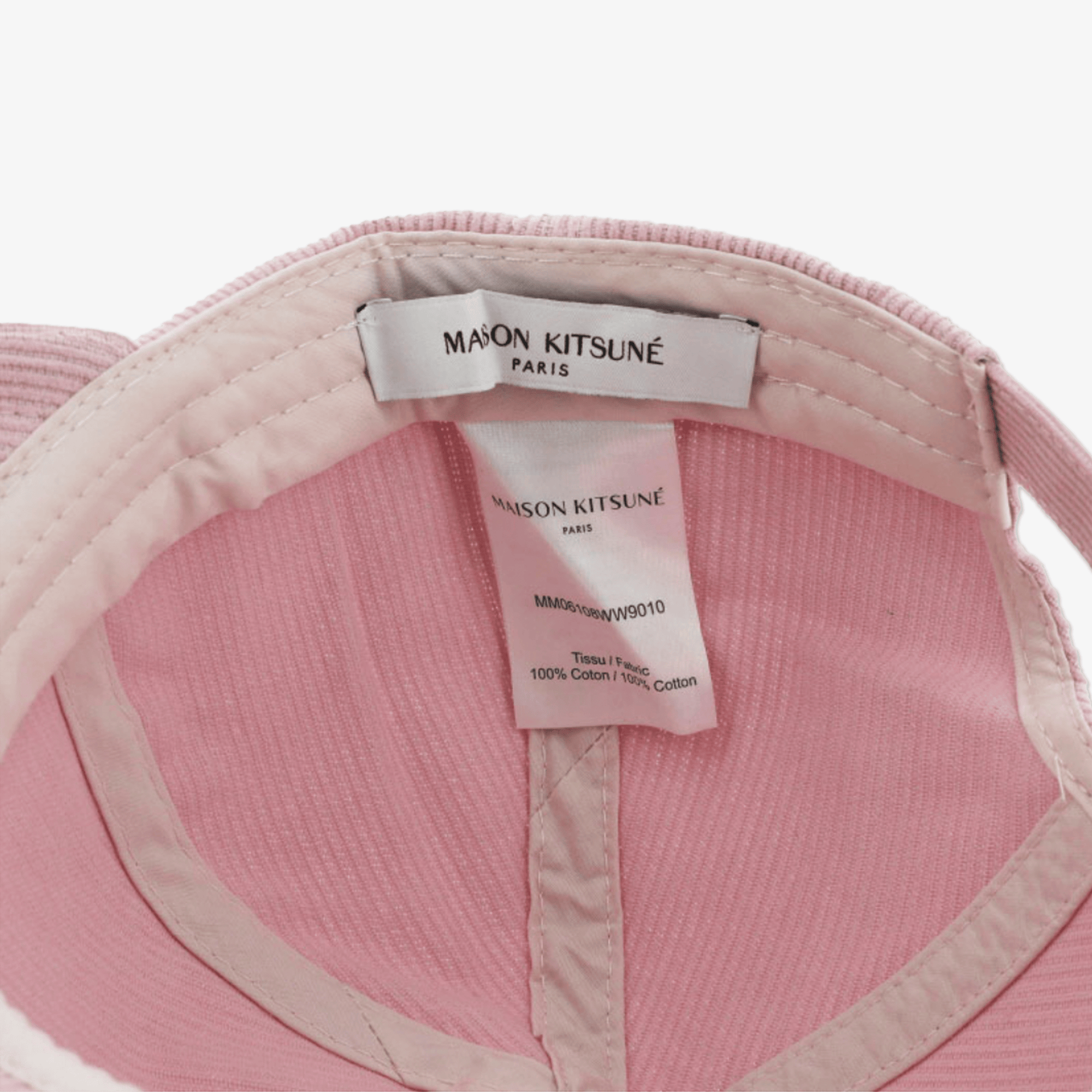 Maison Kitsune Men's Cap - Pink - Erthe Golf