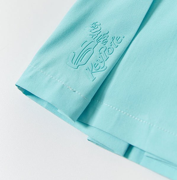 Keypote Aqua Blue Pleated Short Skirt - Erthe Golf