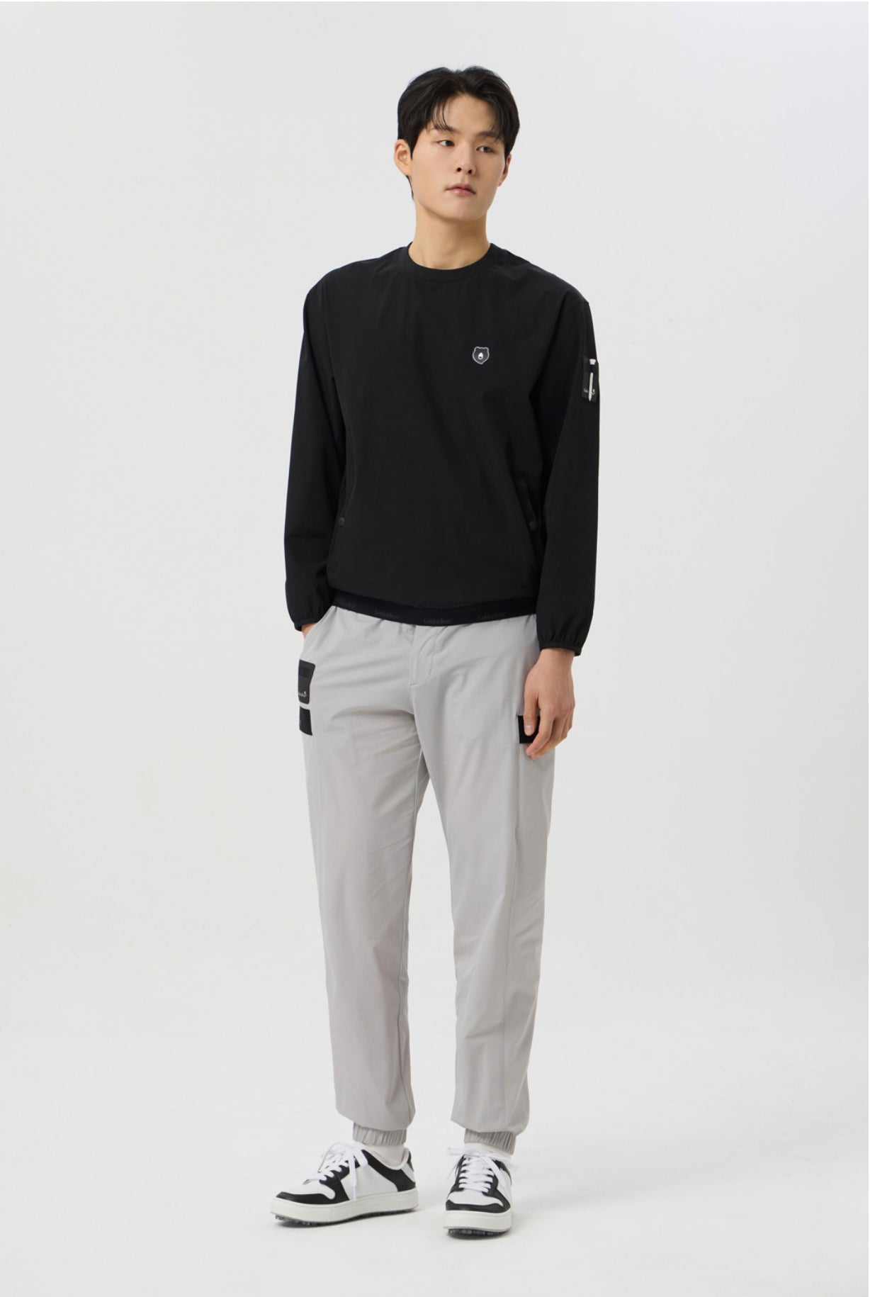 Golden Bear Stretchable Woven Cargo Jogger Pants Grey - Erthe Golf