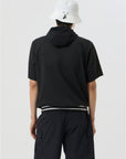 Golden Bear Woven Hoodie T-shirt Black - Erthe Golf