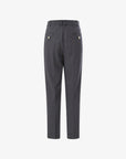 Women's Wool Tailored Pants - Melange Gray - Erthe Golf