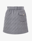 Women's Houndtooth Quilting Skirt - Gray - Erthe Golf