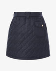 Women's Houndtooth Quilting Skirt - Navy - Erthe Golf