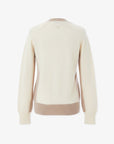 Women's Raglan Color Block Knit - Cream - Erthe Golf